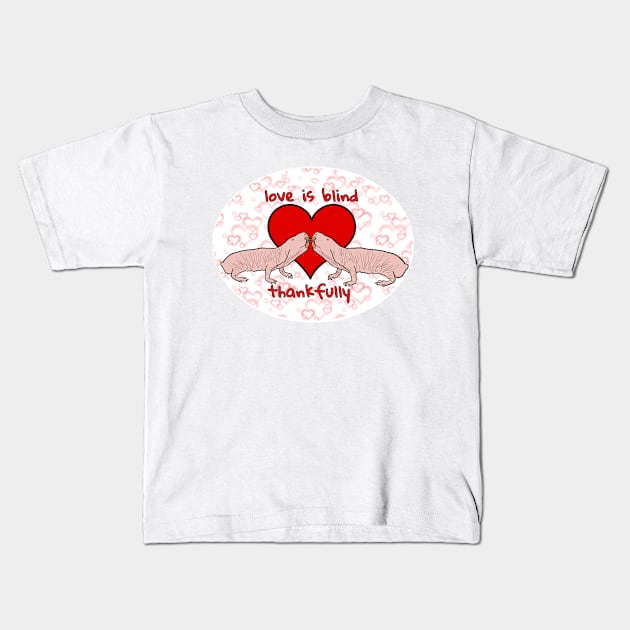 Love is Blind Kids T-Shirt by Underbite Boutique